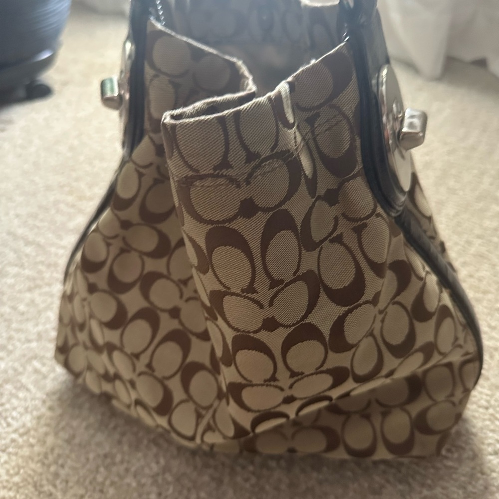 Monogrammed Coach Tote